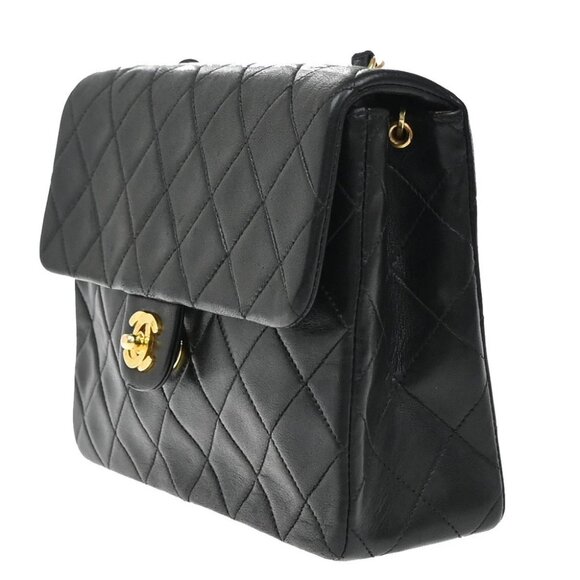 CHANEL CC Logo Mini Matelasse Chain Shoulder Bag Leather Black Vintage 836RF591 - Picture 3 of 15